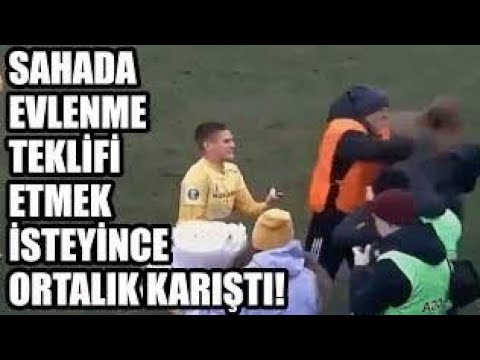 Evlilik teklifine güvenlik engeli! Kız arkadaşına yapılan hareket futbolcuyu delirtti