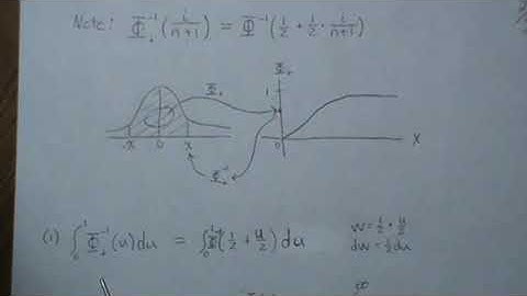 Integrating an inverse cdf of a normal distribution. Normal Scores Statistic