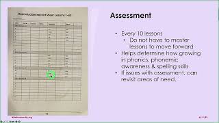 Rett University Web Chat - Making Words - Assessment