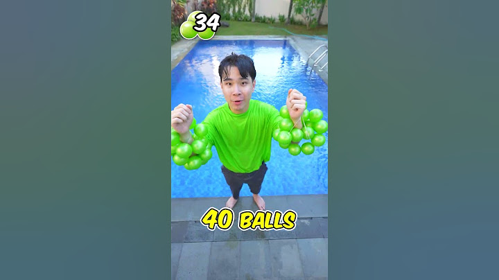 How Many Balls To Make A Human Float?