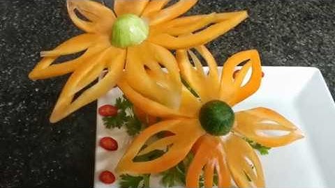 Hướng dẫn tỉa hoa hướng dương từ cà rốt - Cú Đêm