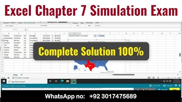 Excel Chapter 7 Simulation Exam #SimulationExam #Chapter7 #ExcelSimulation #ExcelExam #myitlab
