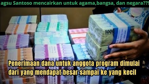 Penerimaan dana untuk anggota program dimulai dari yang mendapat besar sampai ke yang kecil