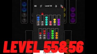 Ball Sort Color Water Puzzle - Level 55 & 56