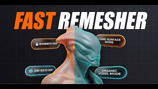 Fast Remesher for Blender – One-Click Quad Remeshing for Hard Surface & Organic Meshes
