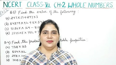 Whole Numbers Class6| Q.3,Q.4 Of Ex2.2 Chapter-2