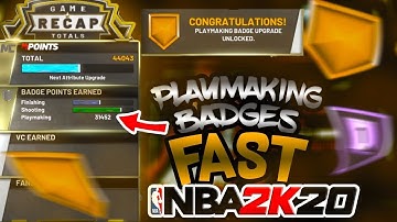 HOW TO GET ALL PLAYMAKING BADGES IN NBA 2K20! *NEW METHOD*