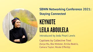 SBWN Conference 2021 - Keynote with Leila Aboulela