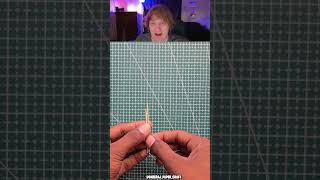 How To Throw a Toothpick Like a Weapon! 🤯 #shorts
