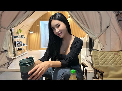 &amp;quot;직접 캠핑하면서 <strong>캠핑장</strong> 운영해서 돈도 벌어보세요&amp;quot; 경기도 가평 캠핑,글램핑,<strong>카라반</strong> 분양하는 모델하우스 보고 왔어요 (with.모델 천세라) ㅣ가평 그린델발트 <strong>캠핑장</strong>