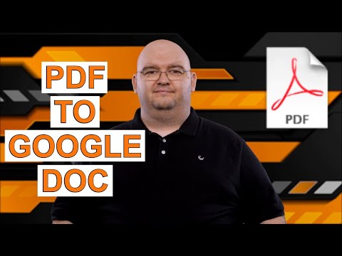 PDF ফাইলকে Google ডক্স ফরম্যাটে কনভার্ট করুন