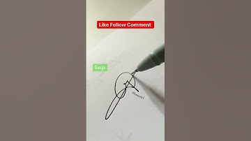 #Ganga Name signature style #shorts #signature of ganga #freesignature