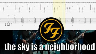 Foo Fighters the sky is a neighborhood Guitar Cover With Tab