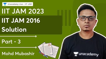 IIT JAM 2016 Solution | Part - 3 | Physics | IIT JAM | Mohd Mubashir
