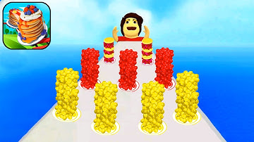 Pancake Run - All Levels Gameplay Walkthrough - Part 5 (IOS,Android)