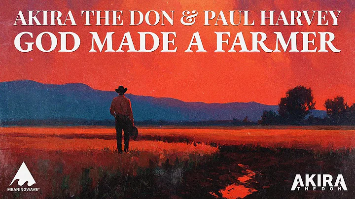 GOD MADE A FARMER 🧑‍🌾 with Paul Harvey | Lyric Visualizer