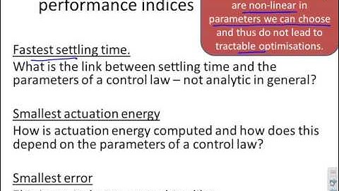 Model Predictive Control  13 - defining good and bad performance
