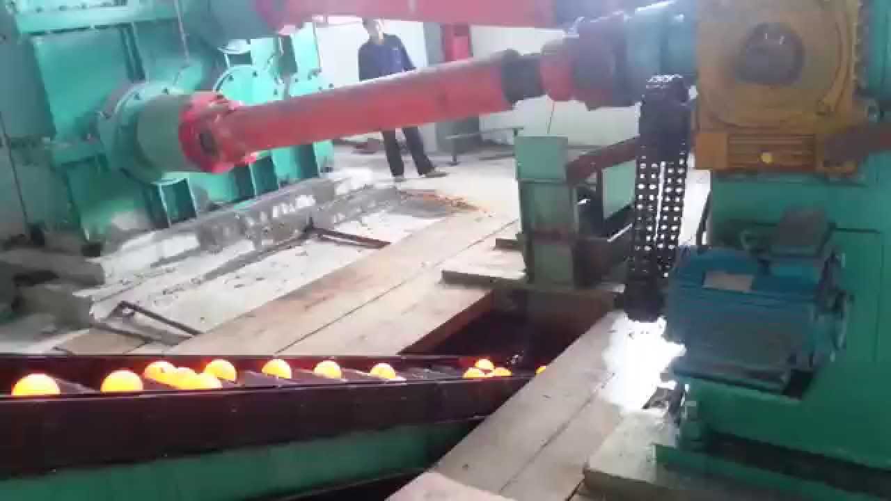 skew rolling machine - YouTube