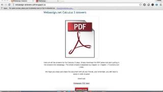 Webassign Calculus 3 Answers