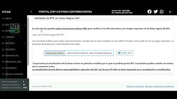 PORTAL NTLINK - VALIDADOR DE RFC EN LISTAS NEGRAS SAT
