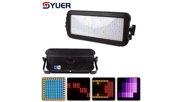 YUER™NEW 360X0.2W RGB+204X0.5W White Strobe Light Independent Control Voice Control DMX512