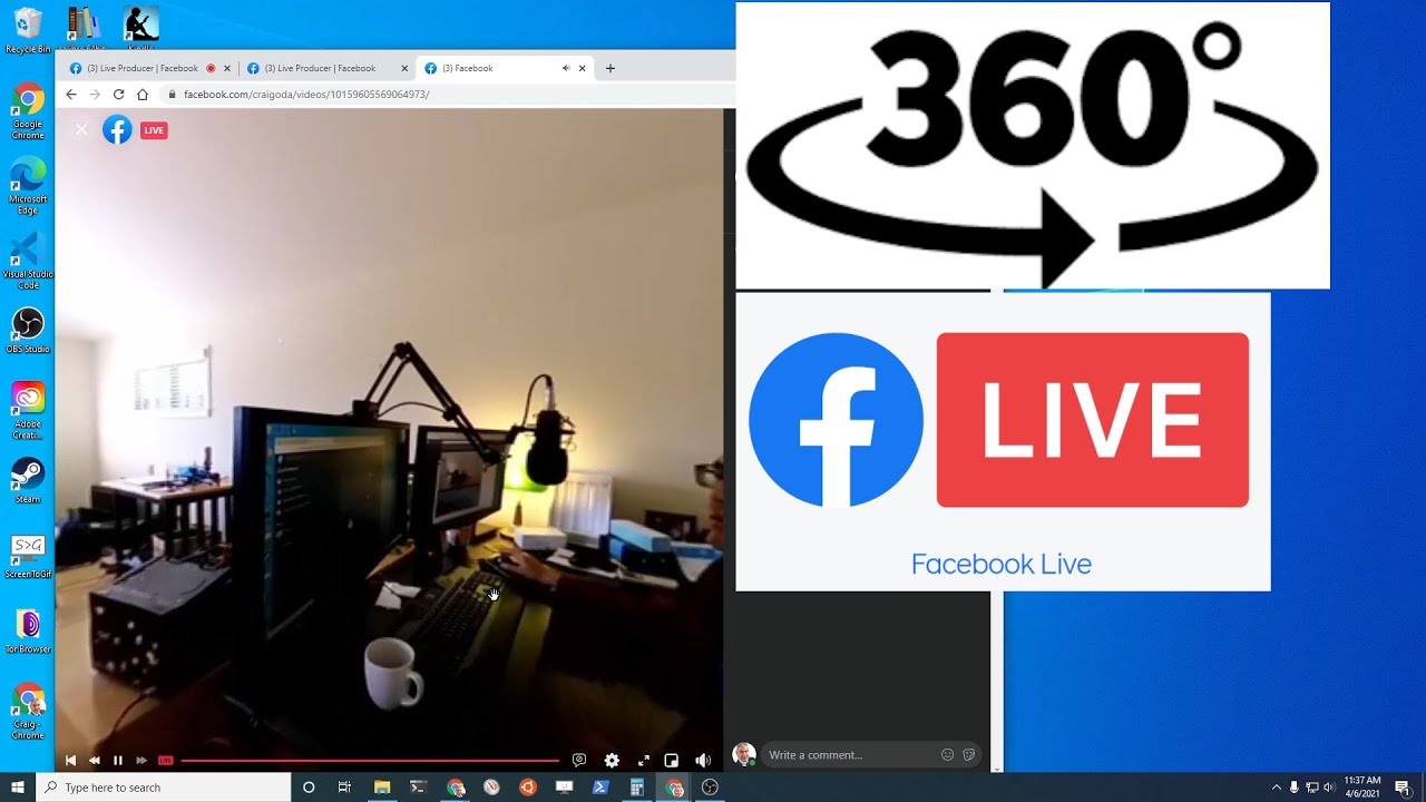 Facebook Live Stream 360 Video from RICOH THETA (V and Z1 models) - YouTube