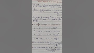 Definite integral as a limit of sum