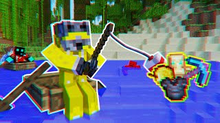 Minecraft Manhunt but FISHING IS SECRETLY OP