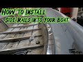 How to Install Side Rails into your Jon boat--1542 Jon Boat