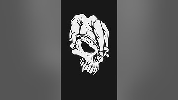Skull Illustration in Inkscape #skullart #inkscape #digitalart