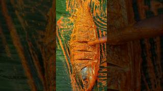 Rohu Fish Grilled Over fire #shorts #asmr #cooking #fish