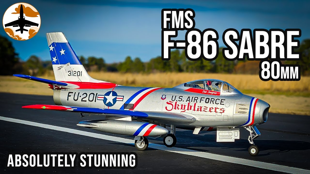 This GORGEOUS RC Fighter Jet Has 1 Major Flaw - FMS F-86 Sabre 80mm