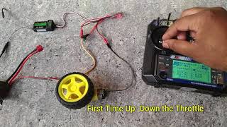 Control DC Motor by Flysky Remote: Testing 20A Brushed ESC