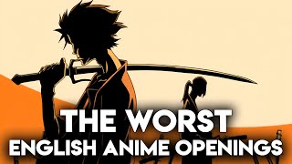 Top 20 Worst Anime Openings Sung in English (Party Rank)