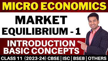 Introduction | Market Equilibrium - 1 | Class 11 | Micro Economics | CA Parag Gupta