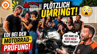 Deutscher Ringermeister vor Prüferin Steffi Schmid 😳 Besteht er die Motorradprüfung?