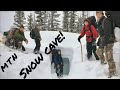 Snow Cave in the Montana Cabinet Mountain Wilderness !