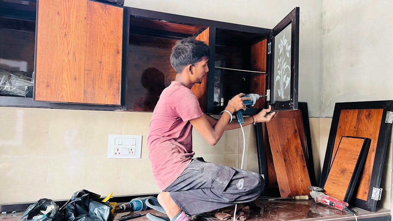 How to make Aluminium kitchen || एल्युमिनियम किचन कैसे बनाएं । Modular kitchan price