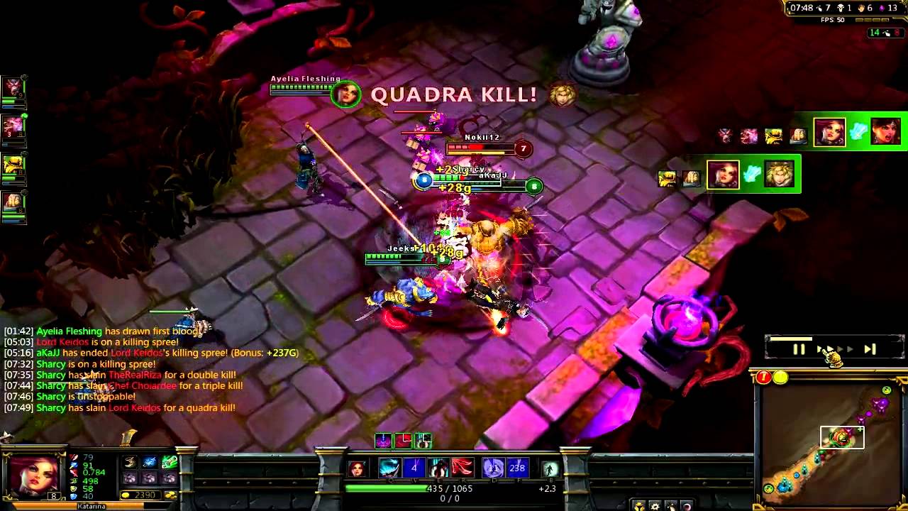 ★ League of Legends | Katarina Two Pentakills One Game | Sharcy ★