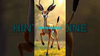 Der Springbock springt hoch