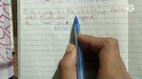 #Algebra (Bsc) Chapter-group questions of order of an element of group..