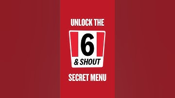 Secrets out! You can unlock the KFC secret menu by playing KFC’s 6 & Shout. Download & play today.