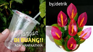 IDE KREATIF  DARI GELAS PLASTIK BEKAS YANG MENGAGUMKAN