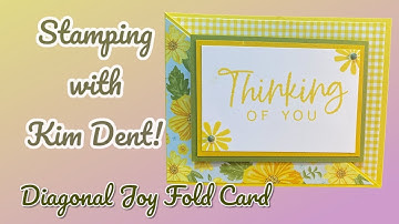 Learn How to Make a Diagonal Joy Fold Card!