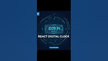Digital Clock with React Hooks! ⚛️✨ #codewithaswin #shorts #ytshorts #reactjs #frontend