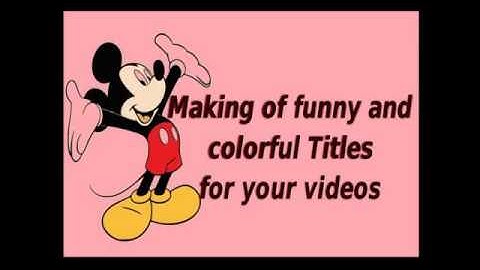 Funny and colorful video title create with Inkscape...