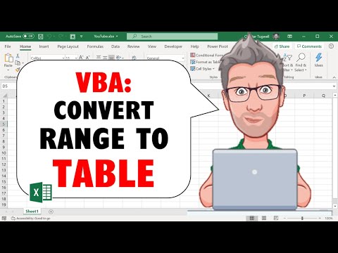 Excel Vba How To Convert Range Into Excel Table Using Vba Macro