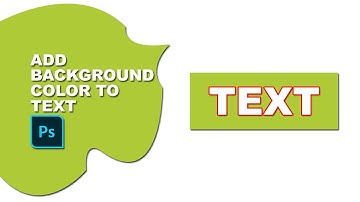 How to add background color to text in Photoshop