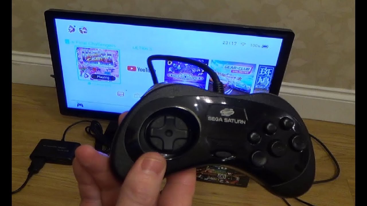 gys inkompetence Let at ske How to use a SEGA SATURN Controller on NINTENDO SWITCH - YouTube