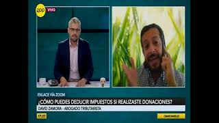 David Zamora - ¿Cómo puedes deducir impuestos si realizaste donaciones?